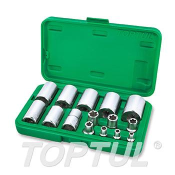 15PCS 1/4", 3/8" & 1/2" DR. Torx Plus®EP Socket Set