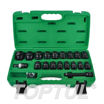 27PCS 1/2" DR. Flank Impact Socket Set