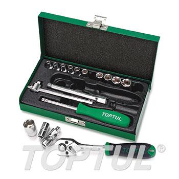 17PCS 1/4" DR. Socket Set