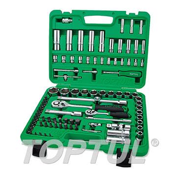 94PCS Professional Grade 1/4" & 1/2" DR. Flank Socket Set