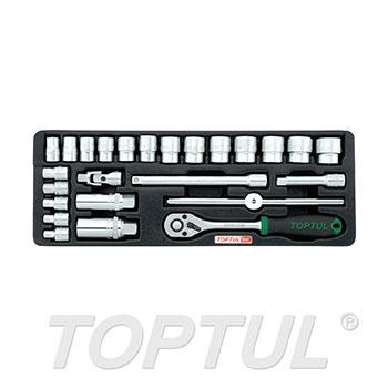 25PCS - 3/8" DR. Flank Socket Set