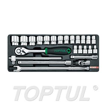 24PCS - 1/2" DR. Flank Socket Set