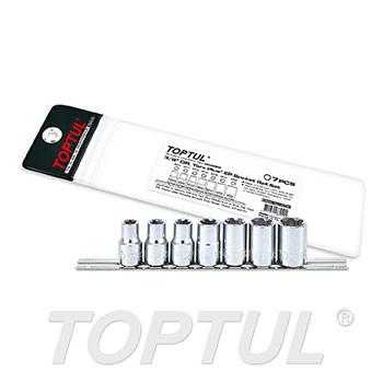 7PCS 3/8" DR. Torx Plus®EP Socket Rail Set