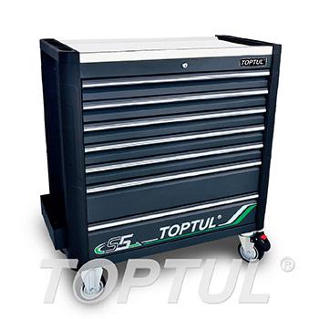7-Drawer Mobile Tool Trolley (Jumbo Model) - BUMPER SERIES - Stainless Steel Worktop