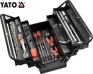YATO HAND TOOLS TOOL BOX WITH TOOLS 63PCS YT-3895