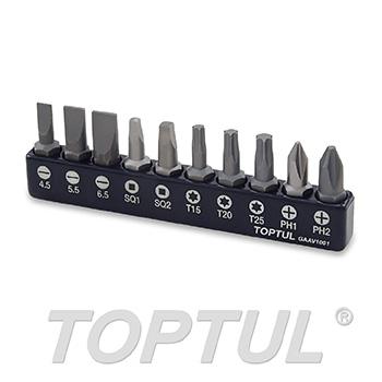 10PCS 1/4" (H) Screwdriver Bit Set