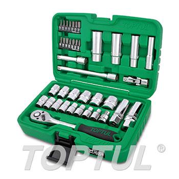 39PCS Professional Grade 3/8" DR. Flank Socket Set
