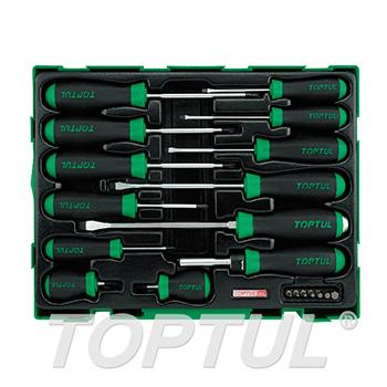 20PCS - Professional Screwdriver & Bit Set