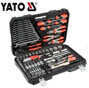 YATO YT-38901 HAND TOOLS SOCKET WRENCH TOOL SET ENGINEER AUTO MAINTENANCE COMPREHENSIVE SET SOCKET SET 1/4